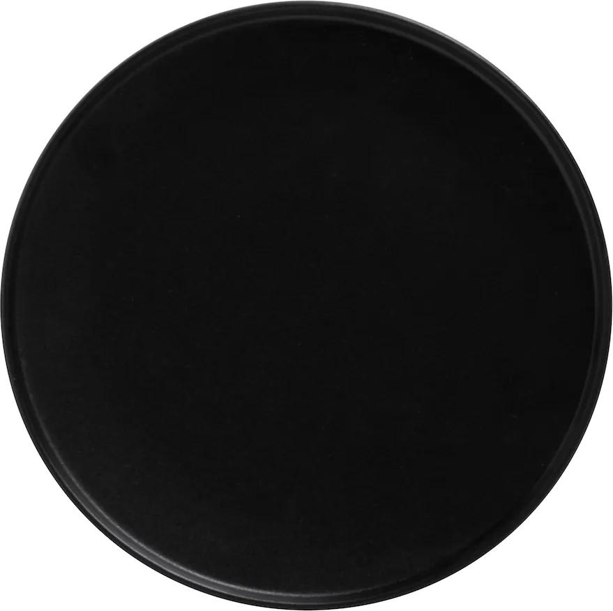 Farfurie neagră 24,5 cm - ediție Caviar - Maxwell & Williams
