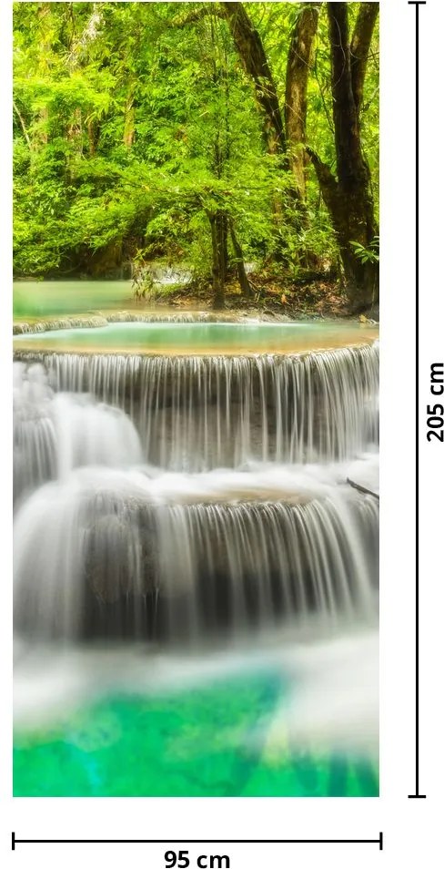 Fototapet pentru ușă - Cascadele (95x205cm)