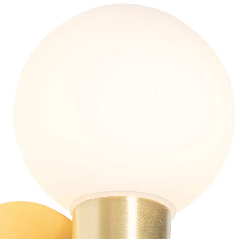 Lampa de perete moderna aurie IP44 - Cederic Up