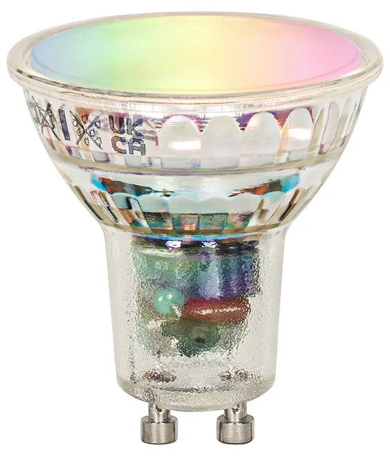 Lampă de perete inteligentă neagră 5,6 cm inclusiv 2 GU10 Wifi - Organo
