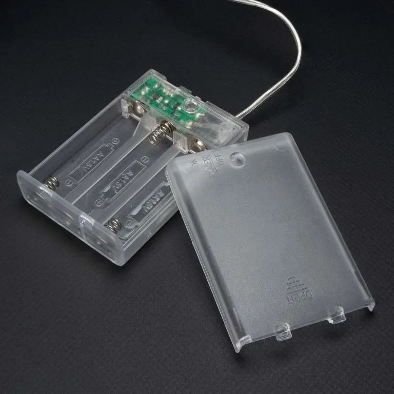 Steaua metalică de Crăciun cu efect 3D - neagră, 25 LED-uri