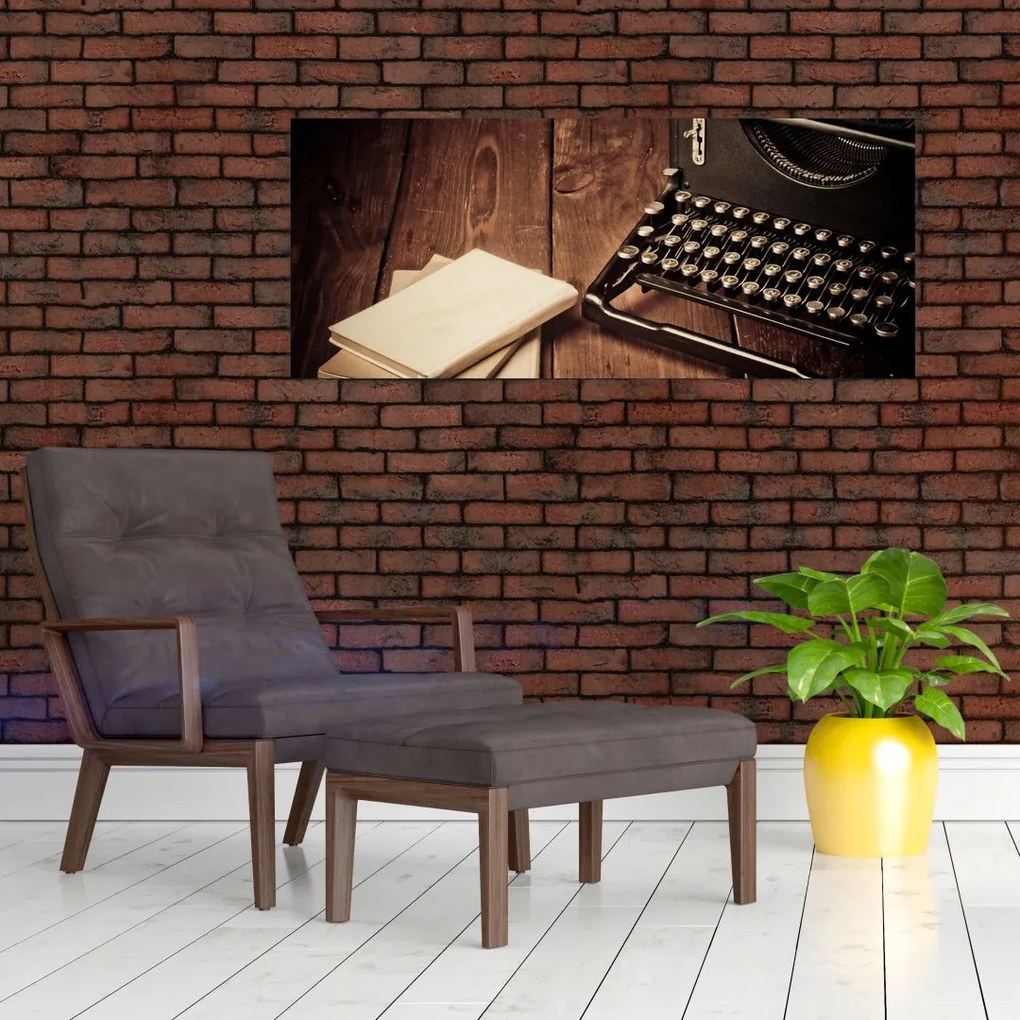 Tablou - Mașina de scris (120x50 cm)