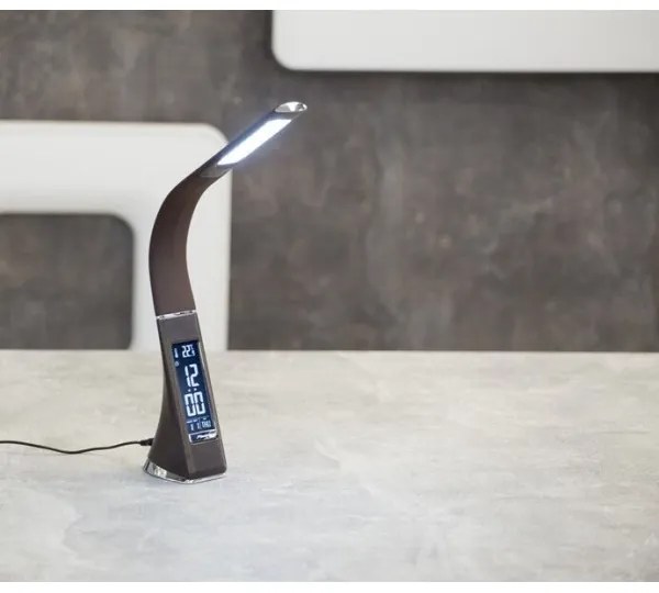 Lampă de masă LED dimabilă cu afișaj Immax 08948L LEATHER LED/7W/230V