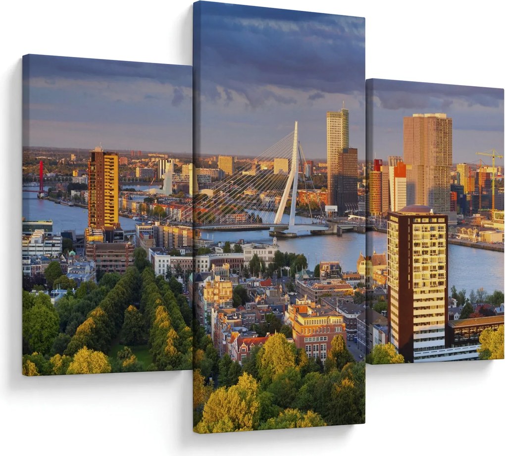 Tablou - Panorama Rotterdamului, Țările de Jos (90x60 cm)