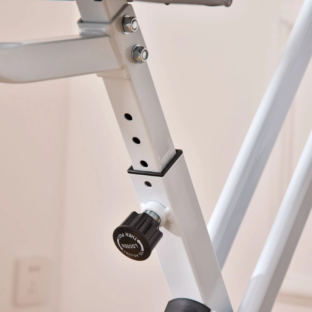 HOMCOM Bicicletă Pliabilă Soozier, 5 Pozitii Reglabile, 8 Nivele Rezistență Magnetică, 43x97x109 cm, Roşu | Aosom Romania