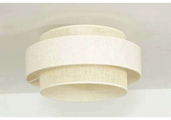 Plafonieră BOHO 1xE27/60W/230V, diametru 40 cm, crem/jută