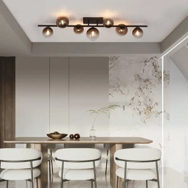 Brilagi - Candelabru LED aplicat MILLA 7xG9/3W/230V maro/maro fumuriu