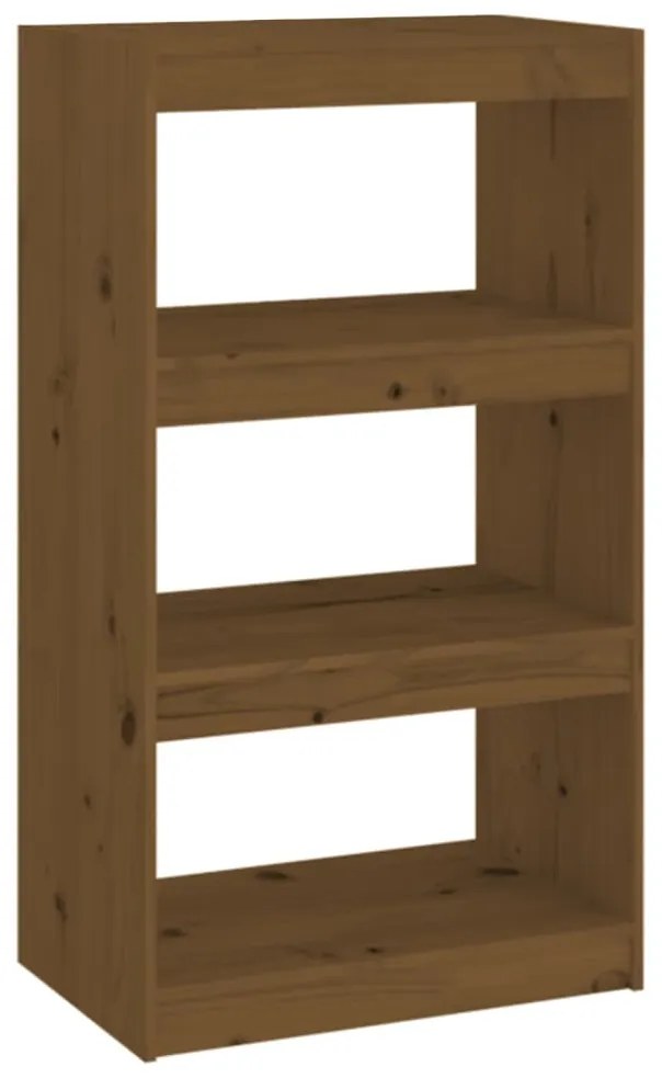 808166 vidaXL Bibliotecă/Separator cameră, maro miere 60x30x103,5 cm lemn pin