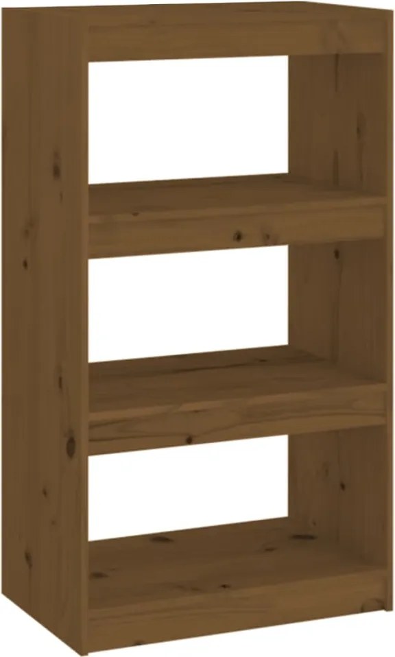 vidaXL Bibliotecă/Separator cameră, maro miere 60x30x103,5 cm lemn pin