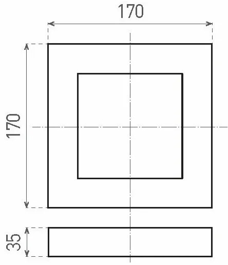 LED Plafonieră FENIX LED/12W/230V 3800K 17 cm