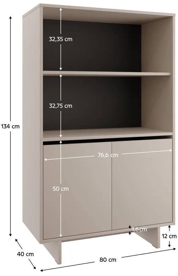 Dulăp STANDO STD04, crem