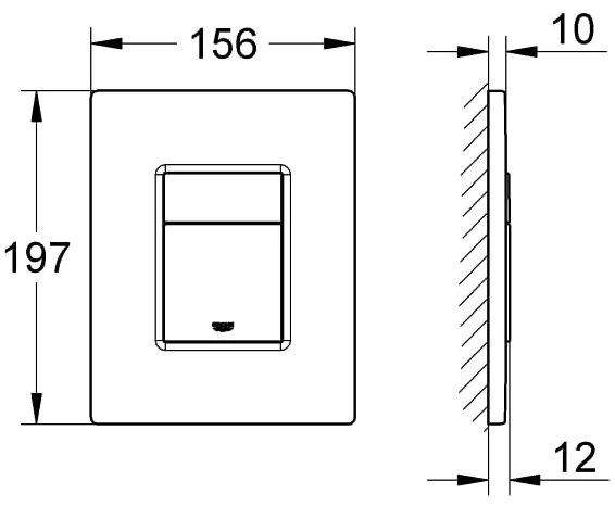 Placa actionare WC Grohe Skate Cosmopolitan,culoare alb-38732SH0