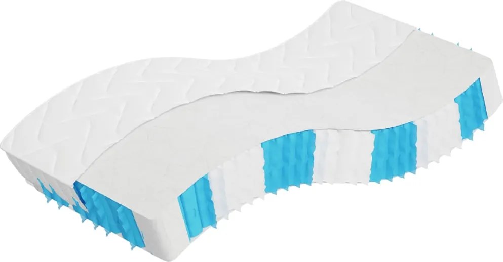 vidaXL Saltea cu arcuri buzunar, fermitate medie, 90x200 cm