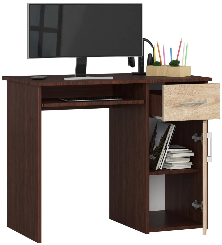 Masă PC Padma (wenge + Stejar sonoma). 1069707