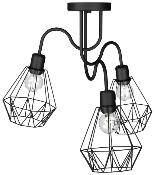 Lustră aplicată BERGEN 3xE27/60W/230V