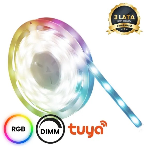 Bandă LED RGBW dimabilă pentru baie LED/12,5W/12V IP65 5m Wi-Fi Tuya