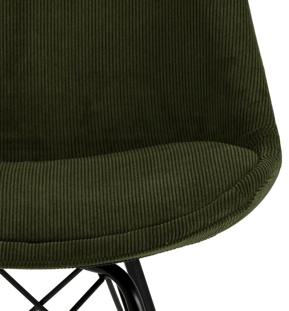 Scaun de sufragerie verde închis Eris - Actona