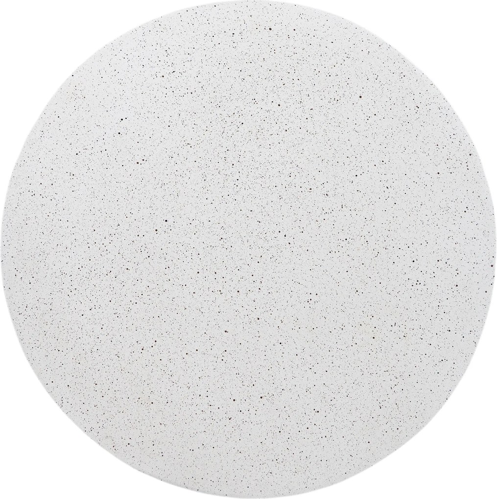 Măsuță de cafea rotundă Sintro 54 cm - terrazzo alb