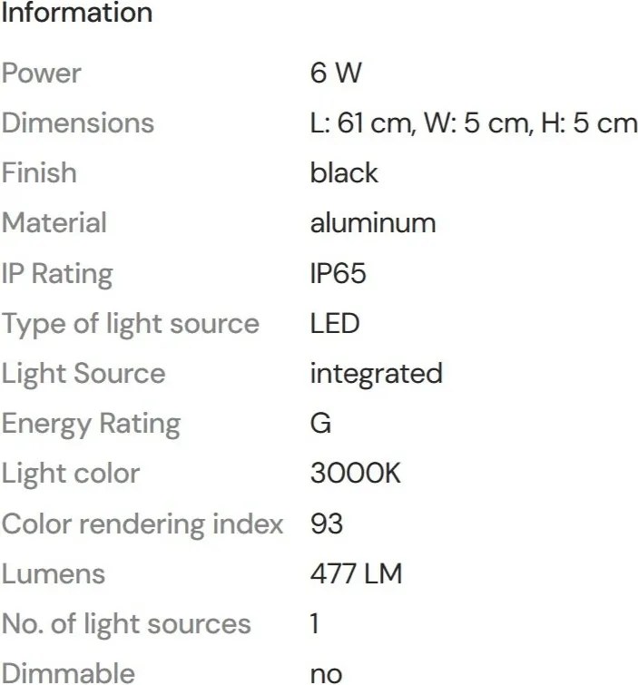 Aplica LED iluminat exterior IP65 Kaprun 6W