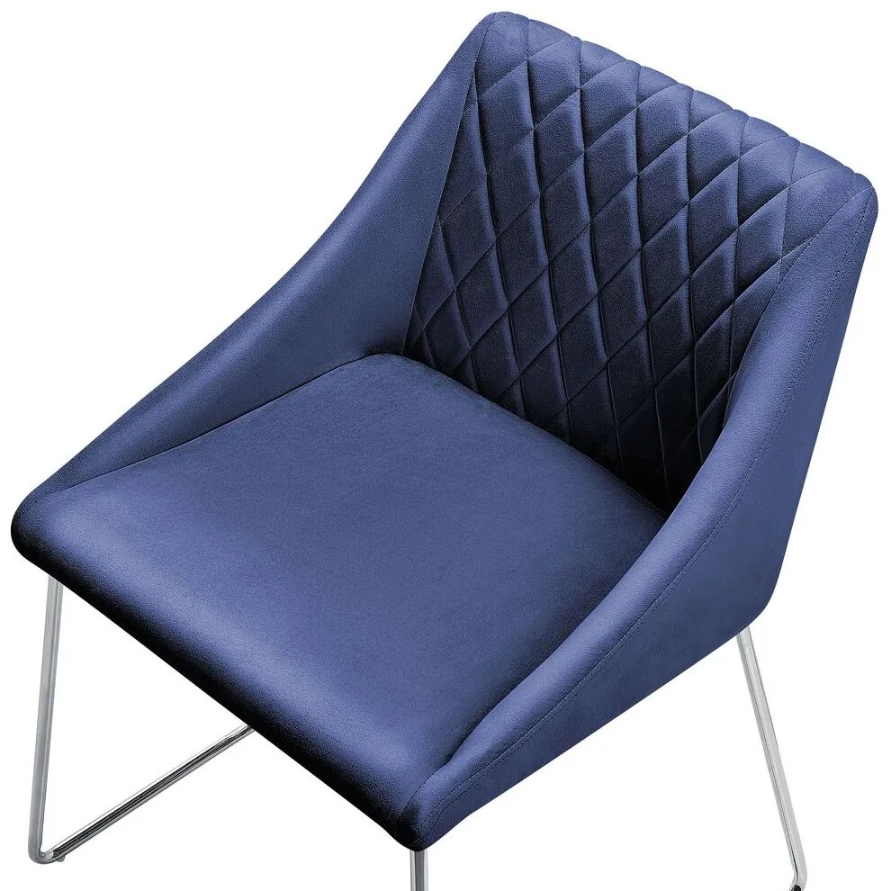 Set 2 buc. scaune pentru sufragerie Aricata (albastru marin). 1009954