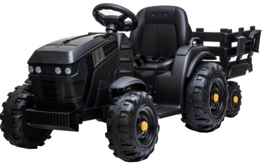 Tractor Electric XXL cu acumulator pentru copii NOVOKIDS™ Super Tytan Farmer , Cu remorca, Melodii si USB , 3-8 ani , Baterie12V, 2 Viteze, lungime