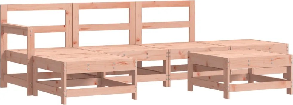 vidaXL Set mobilier relaxare grădină, 6 piese, lemn masiv Douglas