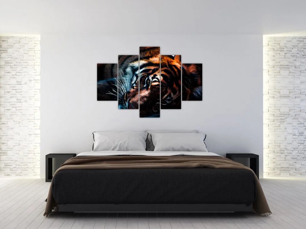 Tablou cu tigrul dormind (150x105 cm)