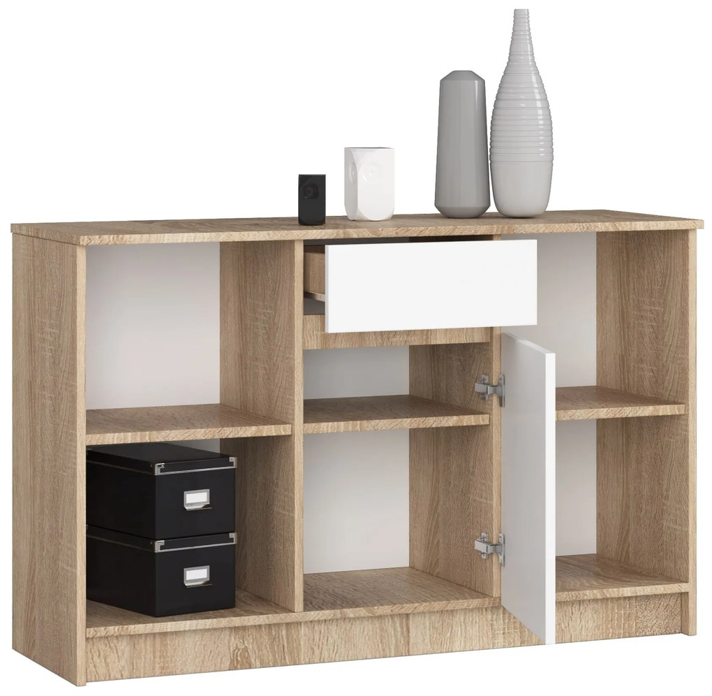 Comodă Briar (Stejar sonoma + Alb). 1069833