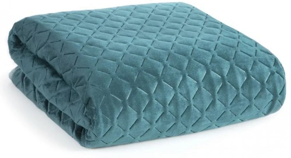 Cuvertură de pat cu o culoare pentru un pat turcoaz Lăţime: 170 cm | Lungime: 210 cm