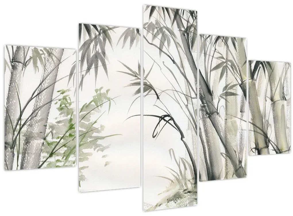 Tablou - Bambuși,desen (150x105 cm)