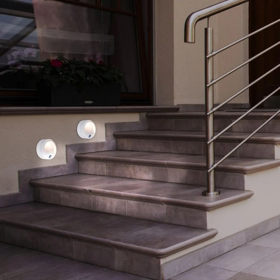 Aplica LED de exterior pentru scari cu senzor de miscare Amarillo alba 7980 RX