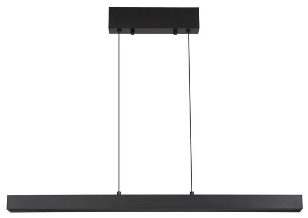 Lustra LED suspendata extensibila Linear negru