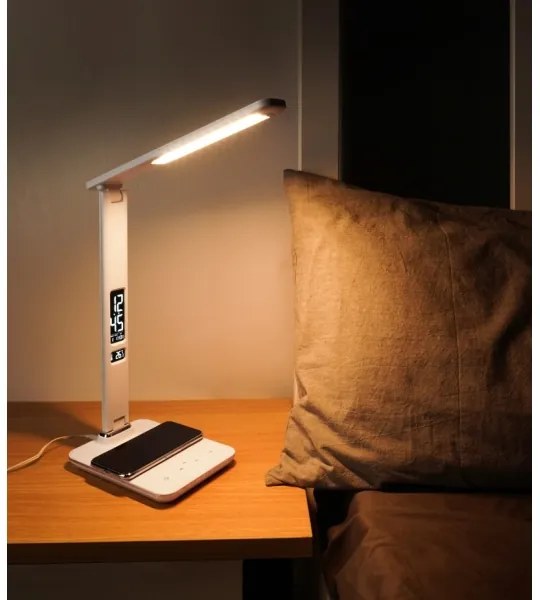 Lampă LED dimabilă cu încărcare fără fir KINGFISHER LED/8,5W/230V alb Immax 08966L