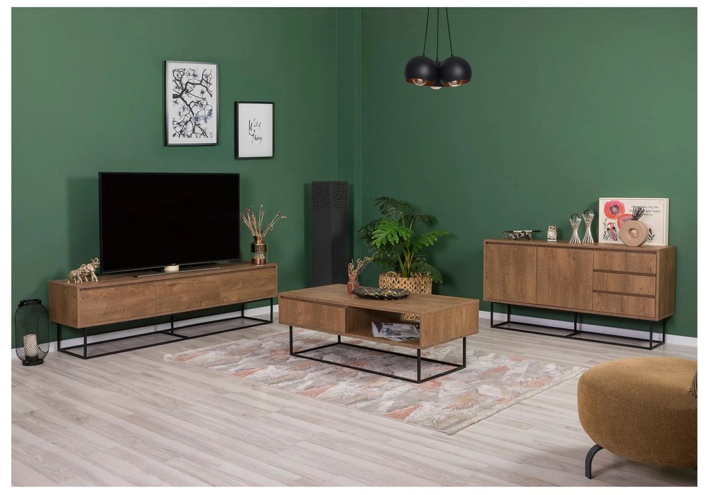 Mobilier living Lexuna 19 (Nuc + Negru). 1089121