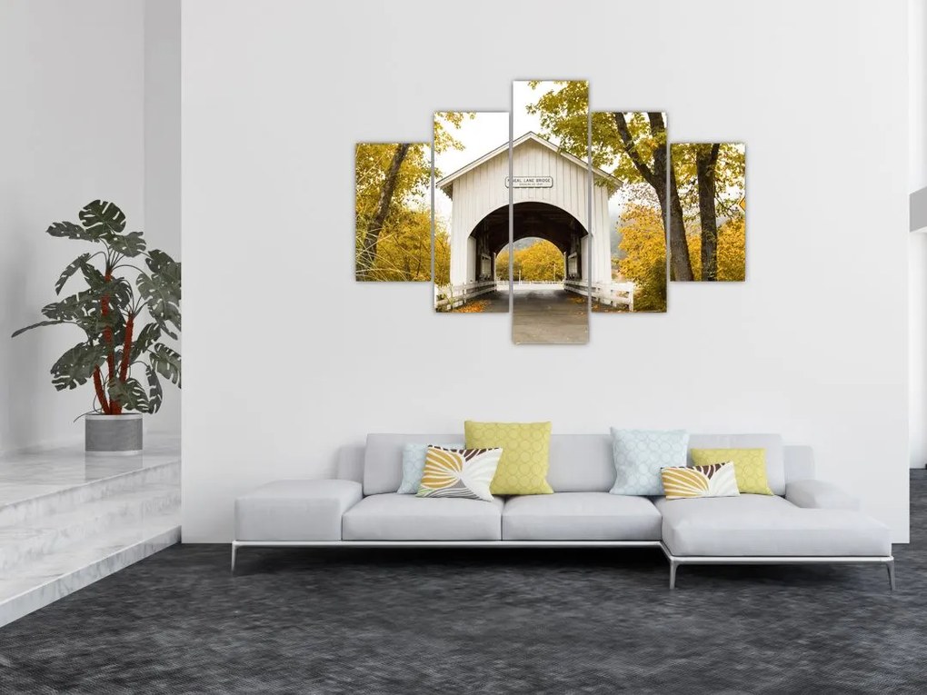 Tablou cu podul în Oregon (150x105 cm)