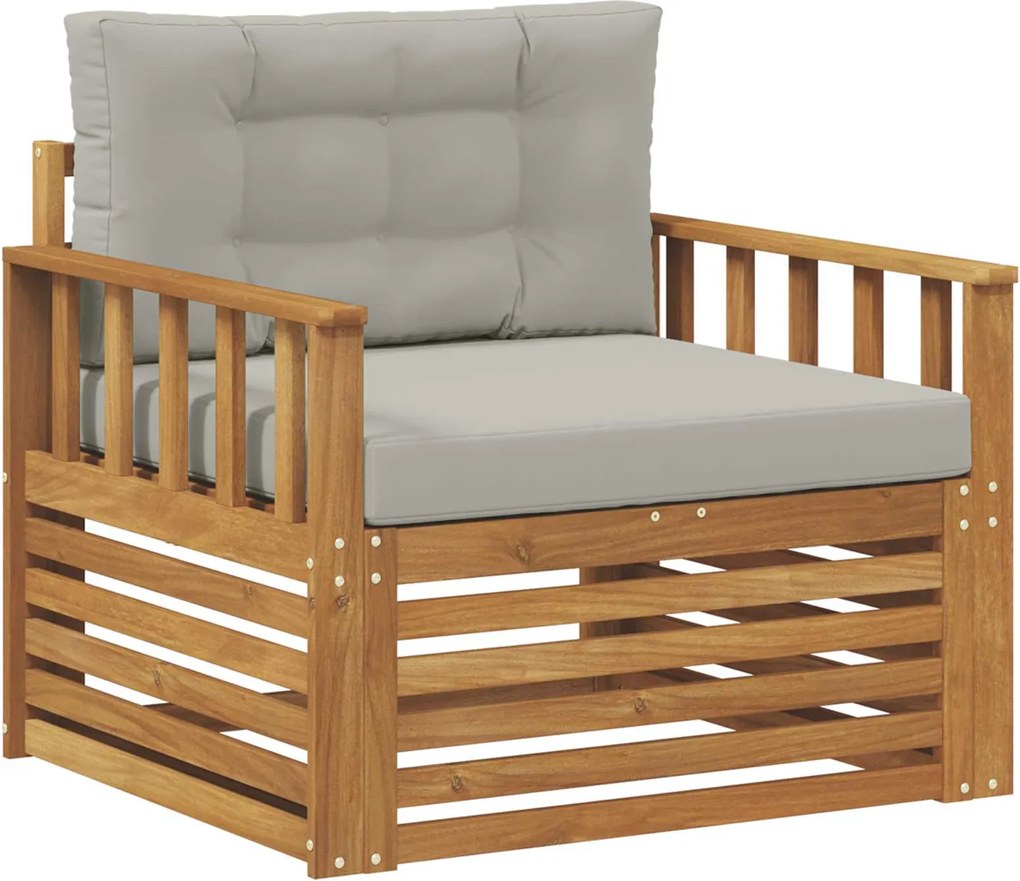 vidaXL Set de canapele de exterior Lemn de acacia solid și poliester