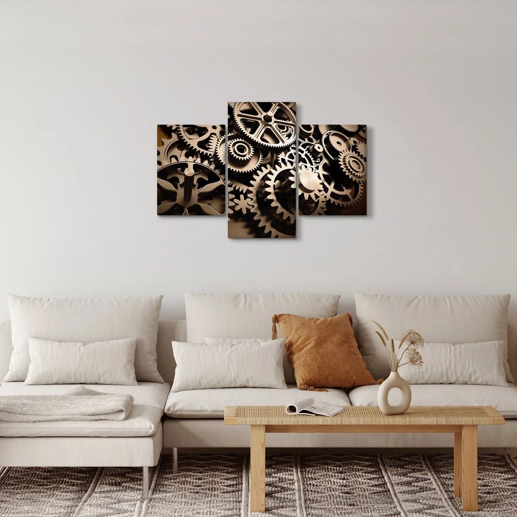 Tablou - Piese de ceas (90x60 cm)