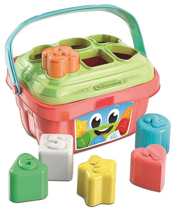 Colorat Smile coș sortator de forme Clementoni