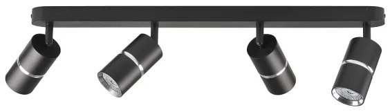 Spot BAMBOO 4xGU10/10W/230V negru