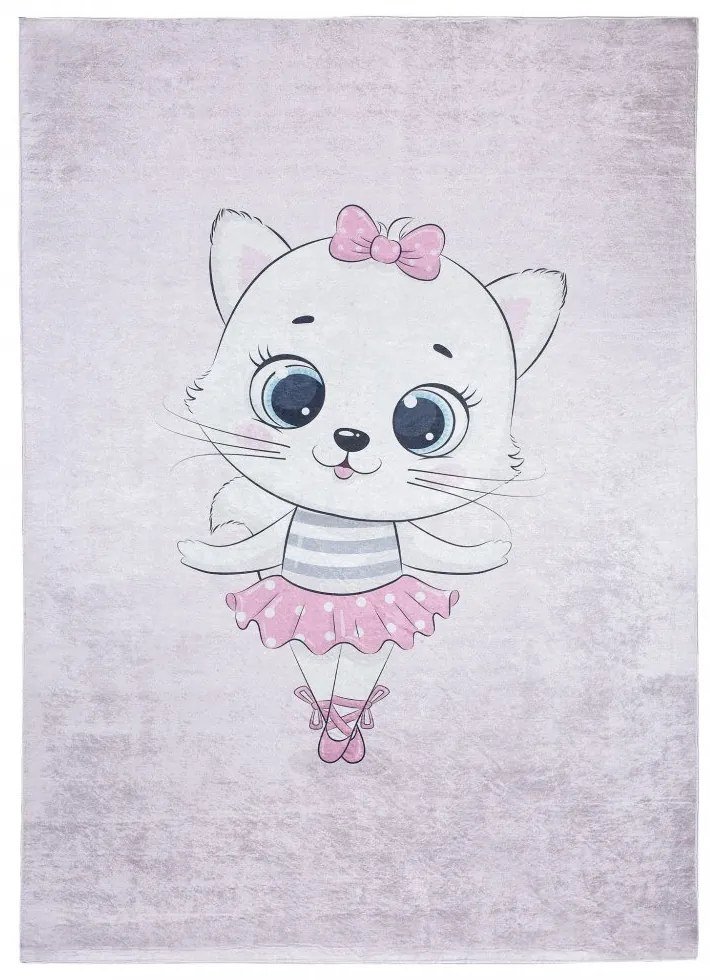 Covor pentru copii cu motivul unei pisici adorabile Lăţime: 120 cm | Lungime: 170 cm