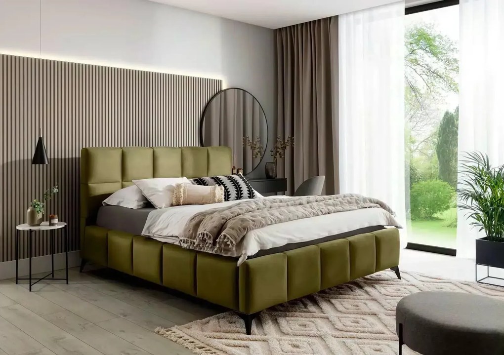 Pat lemn masiv Mist 180x200 Material Nube 33 Mobarta