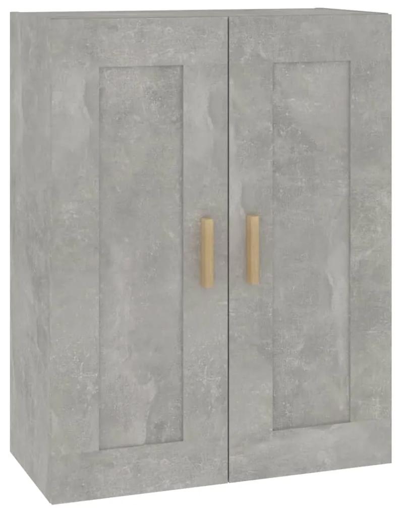 Dulap de perete, gri beton, 69,5x32,5x90 cm, lemn prelucrat 1, Gri beton