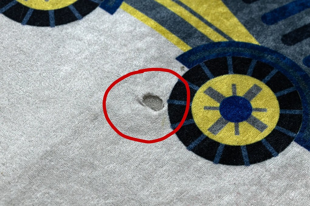 BAMBINO 2223 covor lavabil Străzi, mașini pentru copii anti-alunecare cremă - SECUNDAR-COTATI PRODUSUL