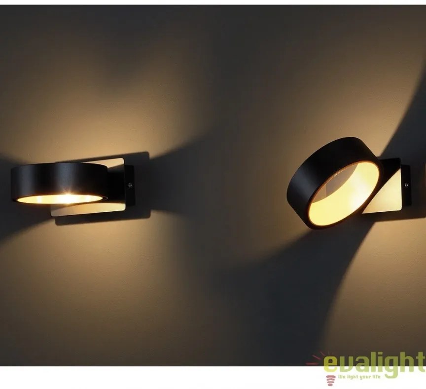 Aplica de perete LED, negru/auriu Tokyo I W0167 MX
