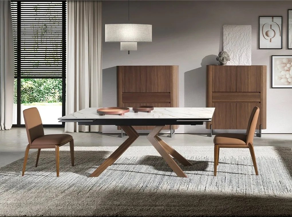 Dulap deosebit design LUX Walnut-Marble