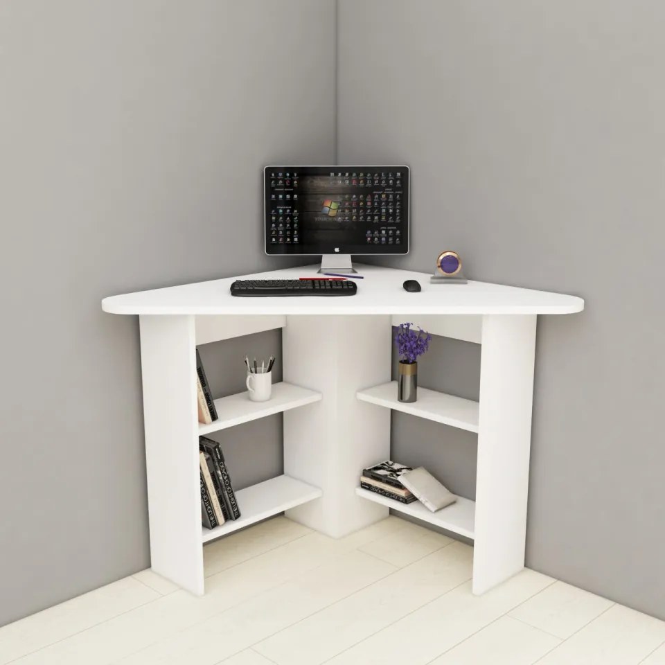 Birou de Studiu Corner, Alb