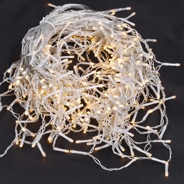 Brilagi - Ghirlandă LED de Crăciun exterioară cu țurțuri, 360 LED, 8 funcții, 14 m, IP44, alb cald