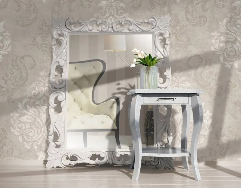 Tapet baroc cu model gri