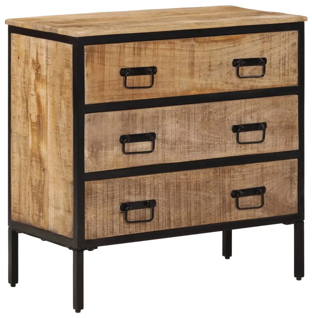 vidaXL Dulap, 70x35x70 cm, lemn masiv de mango brut