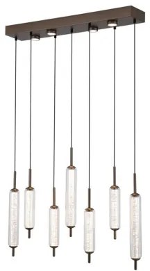 Searchlight 76210-7CL - Pendul LED dimabil pe cablu CATTAIL LED/33W/230V